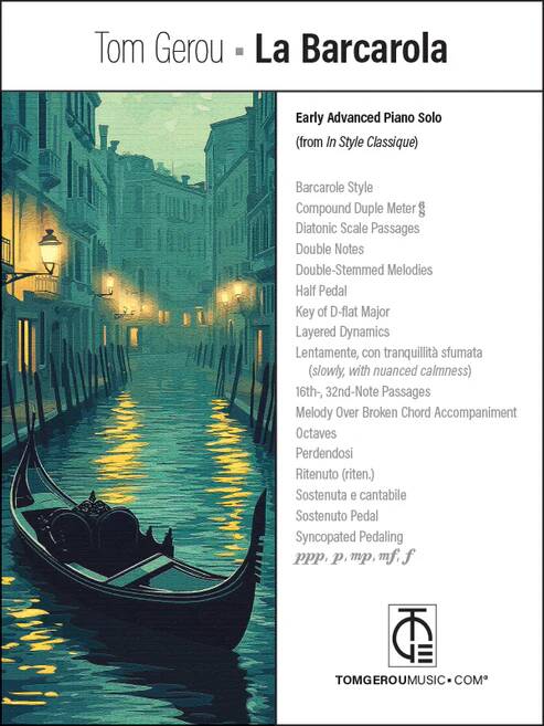 La Barcarola ��Gerou ��Piano ��Partition individuelle