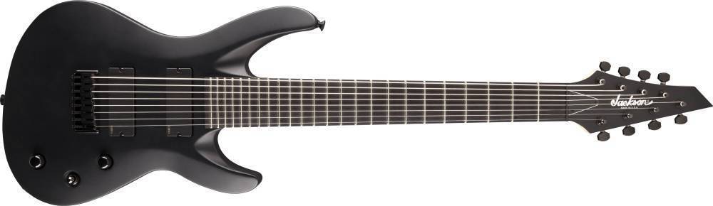 USA Select B8MG Electric Guitar w/EMG Pickups and Case - Satin Black
