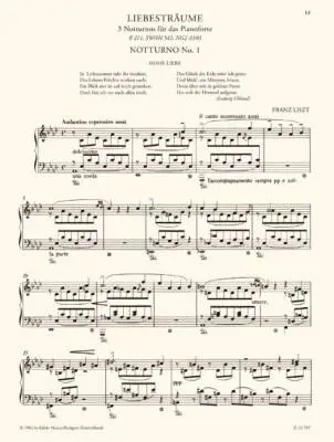 Liebestraume (Love\'s Dream): Drei Notturnos - Liszt - Piano - Book