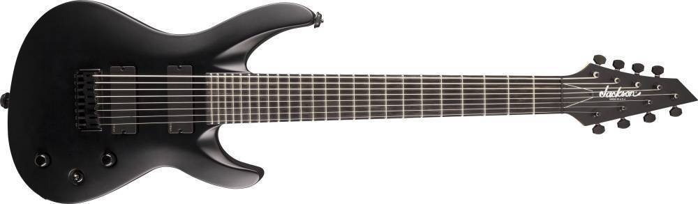 USA Select B8DXMG Electric Guitar w/EMG Pickups and Case - Satin Black