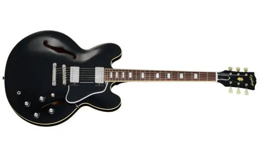 Epiphone - 1962 ES-335 Reissue Electric Guitar with Hardshell Case - Ebony