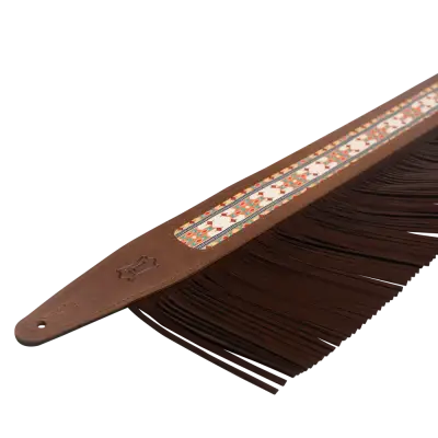 2.5\'\' Crazy Horse Outlaw Series Guitar Strap - Brown