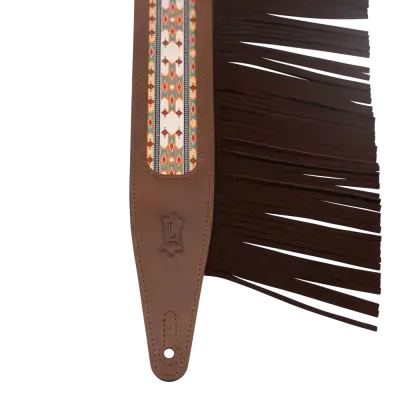 2.5\'\' Crazy Horse Outlaw Series Guitar Strap - Brown