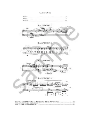 The Complete Chopin: Ballades - Samson - Piano - Book