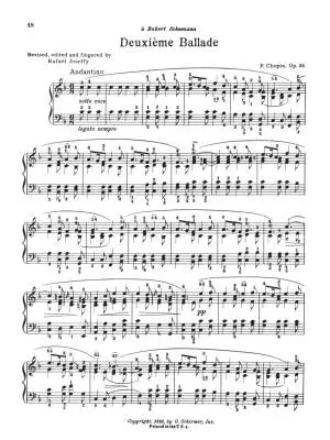 Ballades - Chopin/Joseffy - Piano - Book