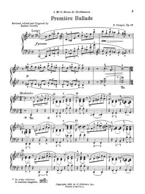 Ballades - Chopin/Joseffy - Piano - Book