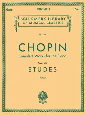 G. Schirmer Inc. - Etudes, Volume 1551 - Chopin/Mikuli - Piano - Book