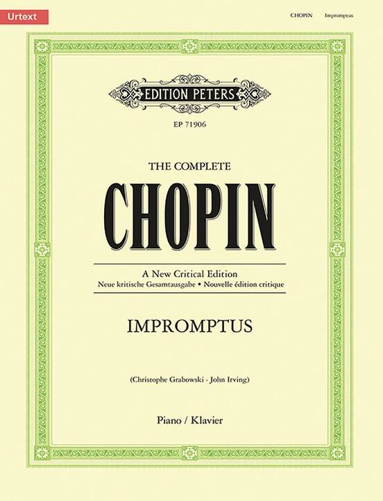 Impromptus (New Critical Edition) - Chopin/Irving - Piano - Book