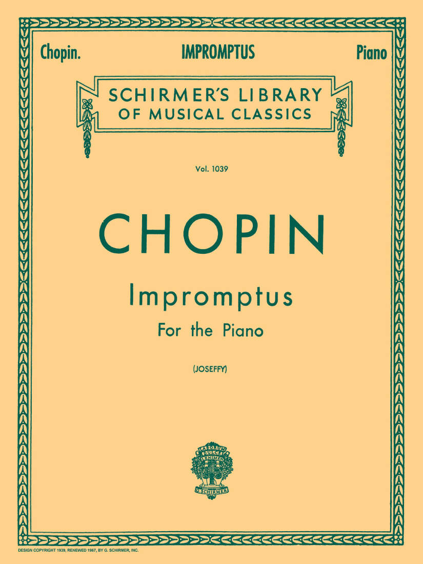 Impromptus (volume�1039)�� Chopin, Joseffy�� Piano�� Livre