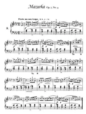 Mazurkas�� Chopin, Mikuli�� Piano�� Livre