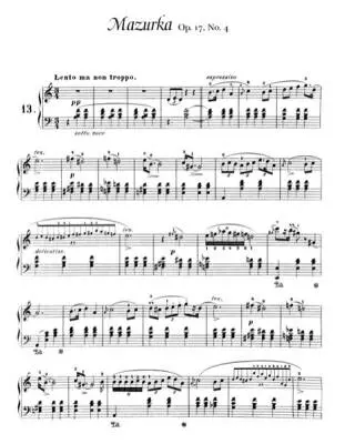 Mazurkas�� Chopin, Mikuli�� Piano�� Livre