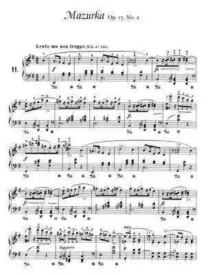 Mazurkas�� Chopin, Mikuli�� Piano�� Livre