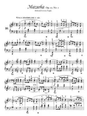 Mazurkas�� Chopin, Mikuli�� Piano�� Livre