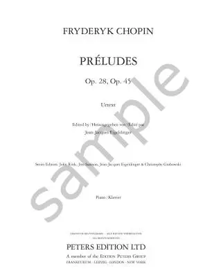 The Complete Chopin: Preludes - Chopin/Eigeldinger - Piano - Book