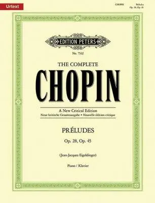 C.F. Peters Corporation - The Complete Chopin: Preludes - Chopin/Eigeldinger - Piano - Book