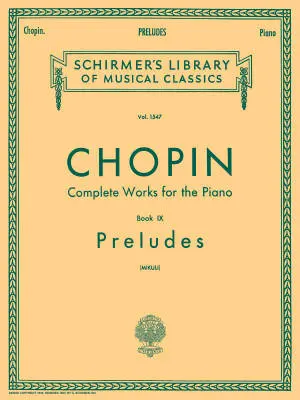 G. Schirmer Inc. - Preludes, Volume 1547 - Chopin/Mikuli - Piano - Book