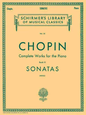G. Schirmer Inc. - Sonatas, Volume 35 - Chopin/Mikuli - Piano - Book
