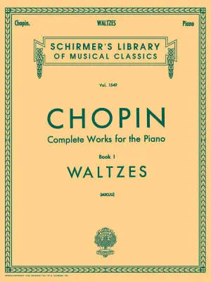 G. Schirmer Inc. - Waltzes, Volume 1549 - Chopin/Mikuli - Piano - Book