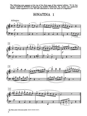 Six sonatines, opus�36�� Clementi, Palmer�� Piano�� Livre