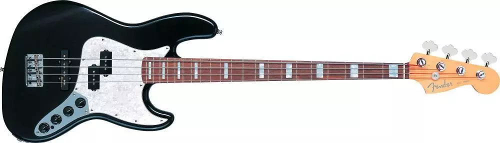 Custom Shop Reggie Hamilton Signature Jazz Bass IV - Rosewood Fingerboard, Black