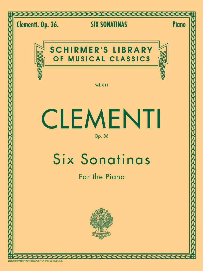 Six Sonatinas, Op. 36 - Clementi/Koehler - Piano - Book