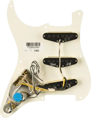 Eric Johnson Signature Pre-Wired Strat Pickguard, 8 Hole - Parchment