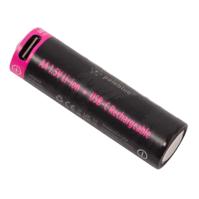 Ensemble de 4 piles AA rechargeables (USB-C) de Paleblue