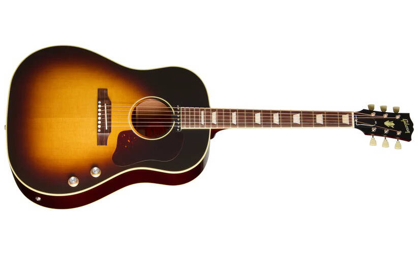 J-160E Original Acoustic/Electric Guitar with Hardshell Case - Vintage Sunburst