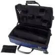 Zippered Triple Trumpet Case with Wheels - Blue
