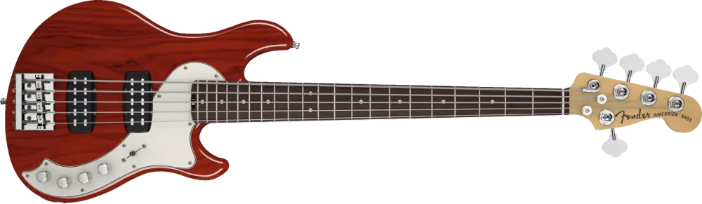 American Deluxe Dimension Bass V HH - Cayenne Burst
