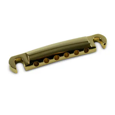 WD Music - Aluminum Stop Tailpiece with Metric Studs - Gold