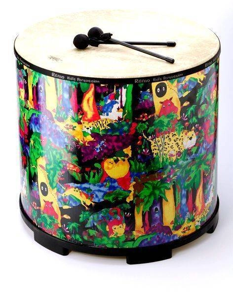 Kids Gathering Drum 21 x 22 Inch - Rain Forest