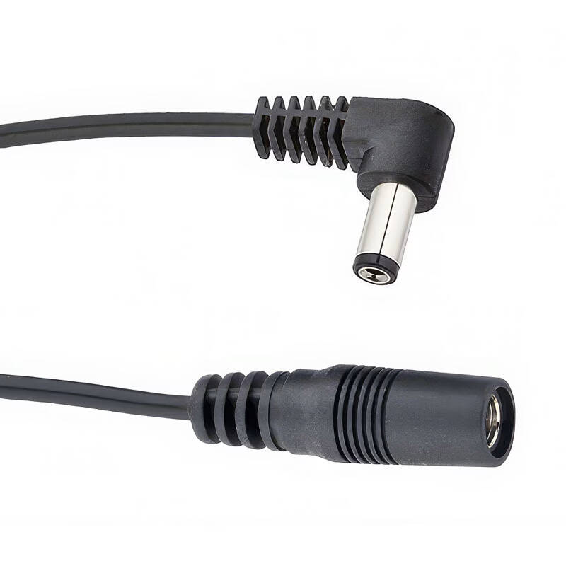 Pedal Power Cable 2.1mm Right-Angle Adapter - 6 inch