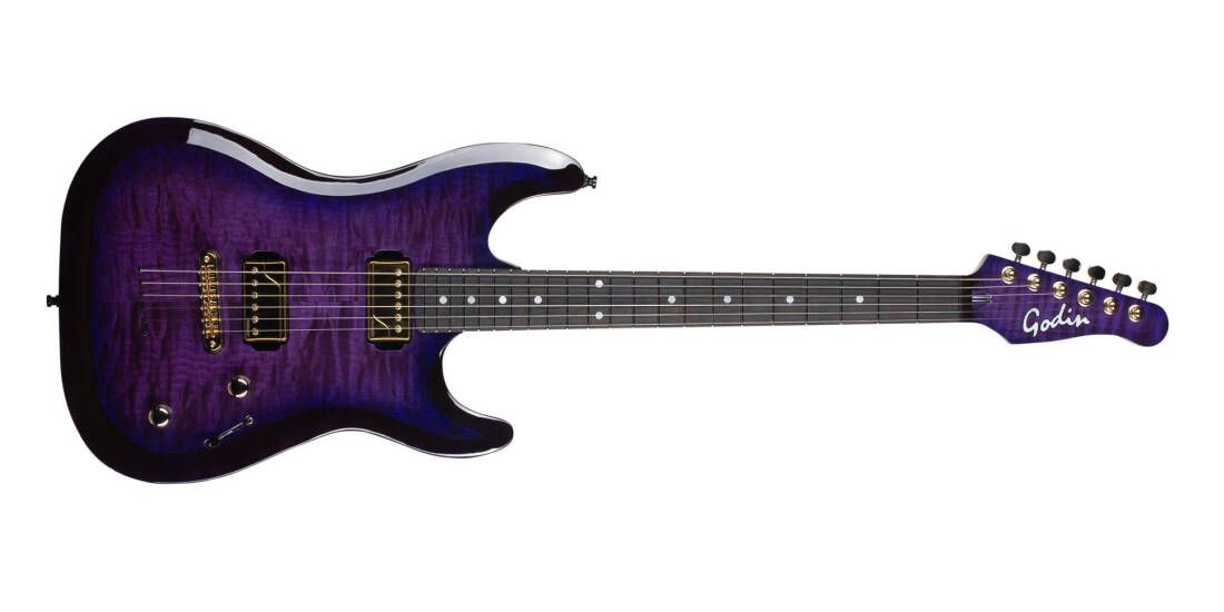 Artisan ST-II Electric Guitar with Case - Amethyst Noire