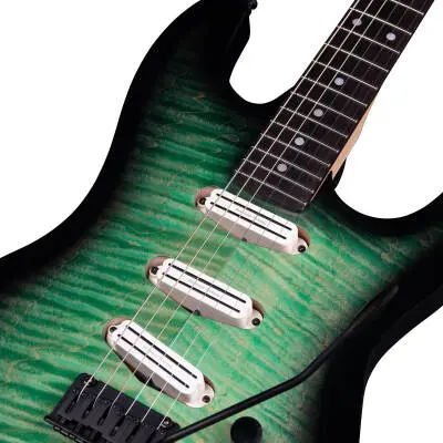 Artisan ST-III Electric Guitar with Case - Black Mint