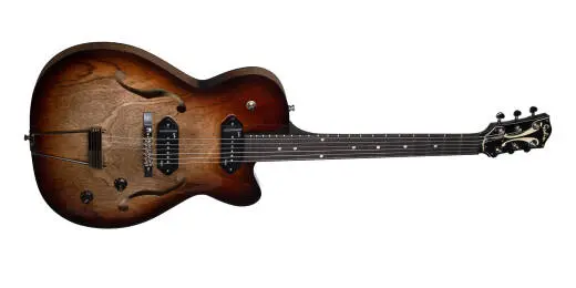 5th Avenue Thin Line Electric Guitar with Gigbag - Vintage Burst