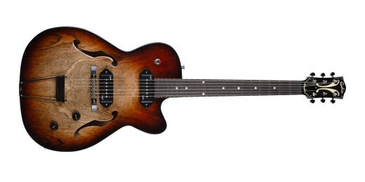 Godin Guitars - 5th Avenue Thin Line Electric Guitar with Gigbag - Vintage Burst