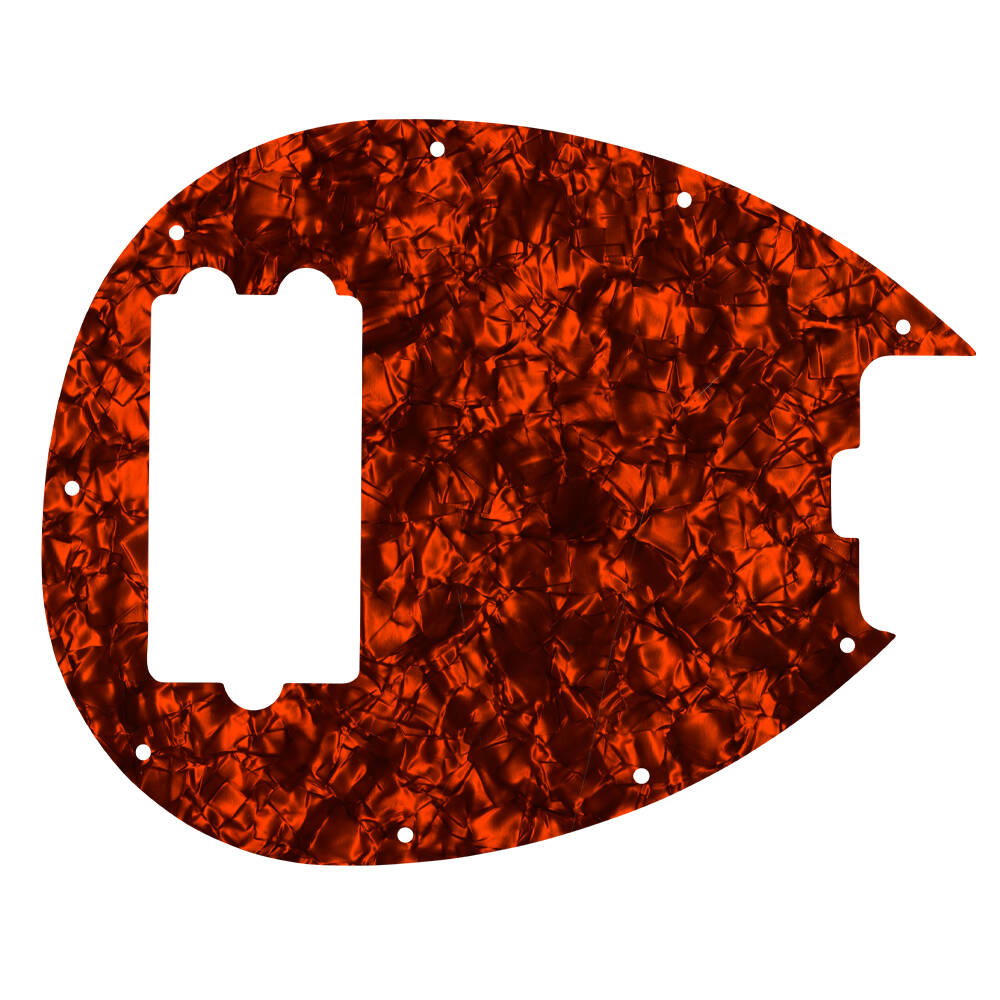 Custom Pickguard for Music Man Sterling 4-H Bass - Orange Pearl/Black/White/Black
