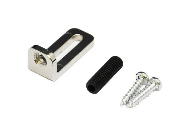 Tremolo Stop Lock with Screws - Nickel