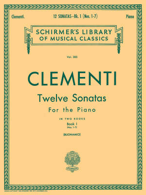 12 Sonatas, Book 1 - Clementi/Buonamici - Piano - Book