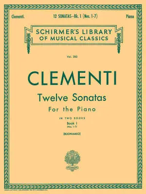 Hal Leonard - 12 Sonatas, Book 1 - Clementi/Buonamici - Piano - Book