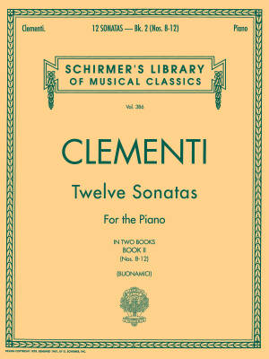 12 Sonatas, Book 2 - Clementi/Buonamici - Piano - Book