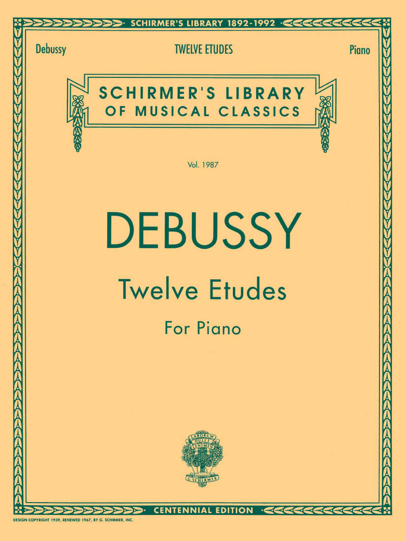 Twelve Etudes - Debussy - Piano - Book