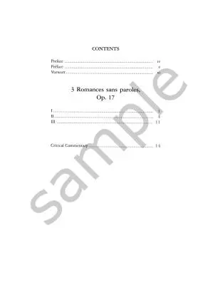 3 Romances sans Paroles Op. 17 - Faure/Howat - Piano - Book