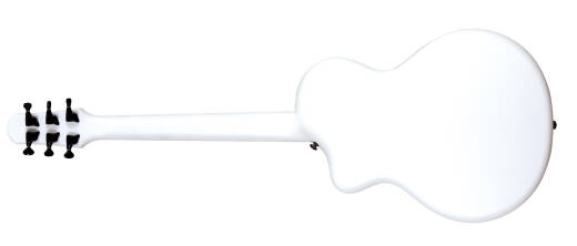 Weatherproof Carbon Fiber Steel String Acoustic Guitar with Gigbag - Satin White