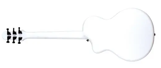 Weatherproof Carbon Fibre Steel String Acoustic Guitar with Gigbag - Satin White