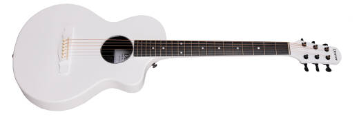 Weatherproof Carbon Fiber Steel String Acoustic Guitar with Gigbag - Satin White