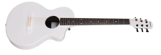 Weatherproof Carbon Fibre Steel String Acoustic Guitar with Gigbag - Satin White