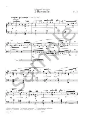 Barcarolles - Faure/Howat - Piano - Book