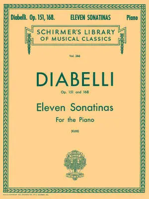 G. Schirmer Inc. - 11 Sonatinas, Op. 151 and 168 - Diabelli/Klee - Piano - Book